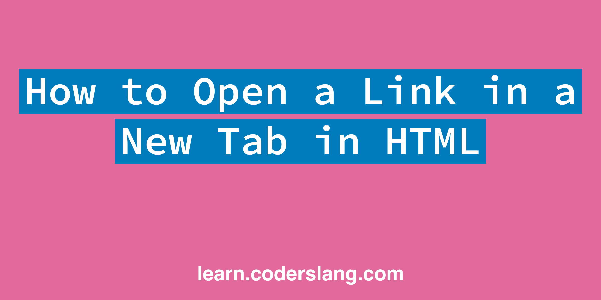 How To Make A Link Open In A New Tab In Wordpress